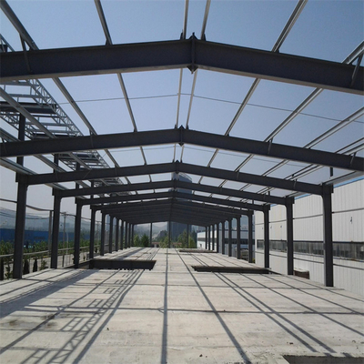 Q235B Single Bay Portal Frame เจาะโครงสร้างเหล็กพอร์ทัล CAD สำหรับ Hall Shed