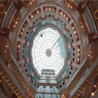 Q355B Sky Roof Dome Skylight 800m ปรับแต่งสำหรับการก่อสร้าง Portdome ทั่วโลก