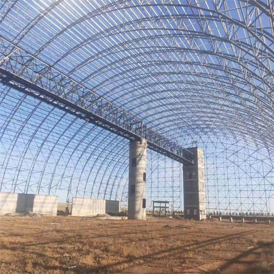 S235JR Multi Slope 3D Space Frame Truss 100m สำหรับการก่อสร้างโรงเก็บเครื่องบิน