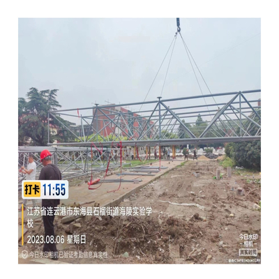 โหนดโครงเหล็กก่อสร้างโครงสร้างเหล็กพื้นที่พร้อมเหล็ก Q345(S355JR) หรือ Q235(S235JR)