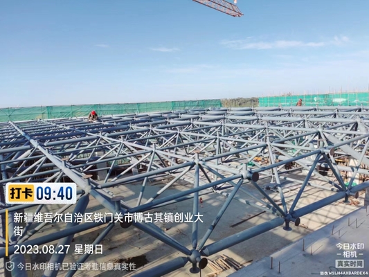 การออกแบบชุดชุดสําหรับ Q345 S355JR / Q235 S235JR การก่อสร้างกรอบพื้นที่เหล็ก