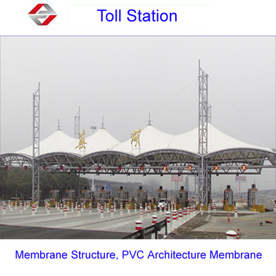 โครงสร้างผนังความตึงเครียดสําหรับสถานีเก็บค่าธรรมเนียมถนนขนาดใหญ่