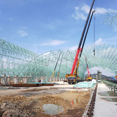 โกดังโครงสร้างเหล็กแบบกำหนดเอง โรงงานสำเร็จรูป