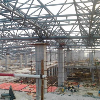Custom Steel Truss Roof Frame 50 Years Usage Quick Installation