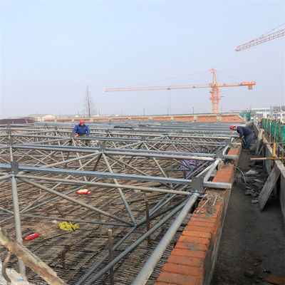 Prefab Steel Space Frame with 15-21 Days Delivery Customized Size and Sound Insulated for Stadium Roof Structure