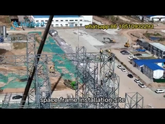 ระยะยาว Prefab Steel Space Frame โครงสร้างหลังคา 0.8 มม